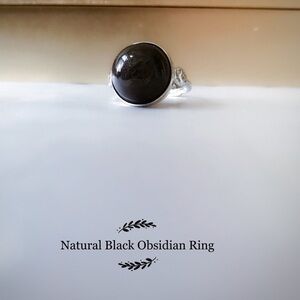 - Black Obsidian ring